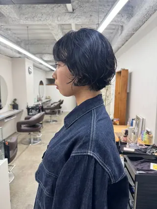 ショート kiji所属・kiji NAHO/ パーマ／久屋大通のヘアスタイル