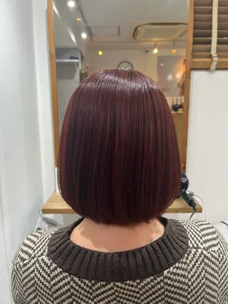 ショート カラー ✨🎨ブリーチなし 透明感カラー✨美友のヘアスタイル