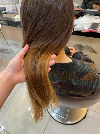 ロング カラー ヘアアレンジ リリー /Men's/パーマのヘアスタイル