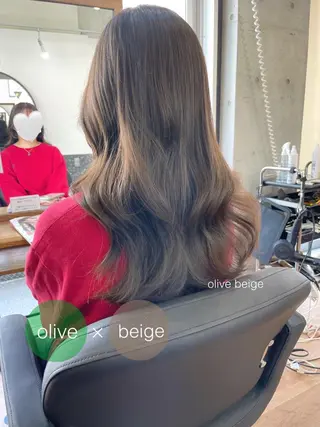 ロング カラー レイヤーカット、 大人可愛い　中村美羅のヘアスタイル