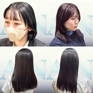 セミロング カラー 似合わせカット/韓国 特化/梅田/Eveのヘアスタイル