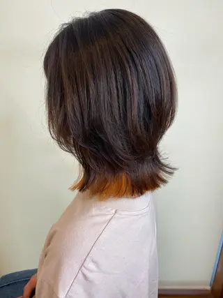 ミディアム カラー ✴︎ヒラガカナ✴︎ ECLAT HAIRのヘアスタイル