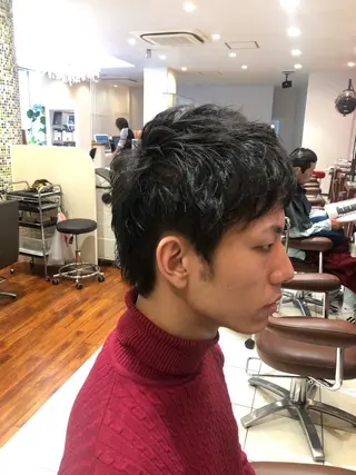 ショート メンズ 大阪長居🌱野見山 卓也のヘアスタイル