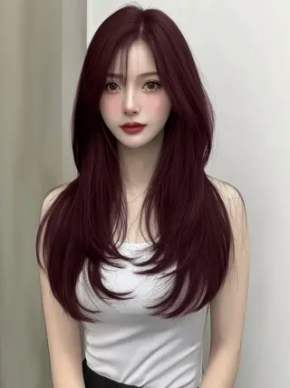 ロング カラー 渋谷韓国ヘア🇰🇷 SAYAKA🩶ᩚのヘアスタイル