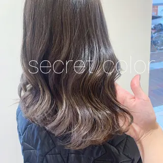 ミディアム 透明感カラー 金村真子のヘアスタイル