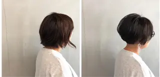 ショート カラー ボブ/ショート/ 白髪染め/メンズ葛西のヘアスタイル