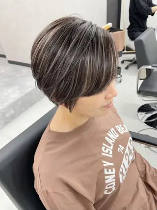 ミディアム カラー パーマ ヘアアレンジ ネイル マツエク・マツパ アイブロウ カラー特化サロン大阪 ルービック江坂/新城のヘアスタイル