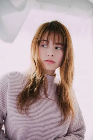 ロング カラー パーマ 遊佐 瑞紀のヘアスタイル