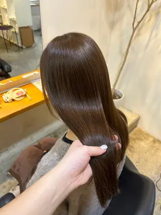 セミロング カラー ナチュラル大人っぽい スタイル MAORIのヘアスタイル