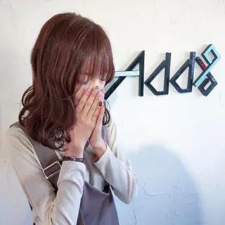 セミロング カラー パーマ ヘアアレンジ ネイル Add9 柳田健登のヘアスタイル