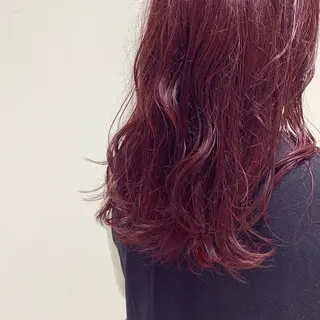 カラー 岡田真瑞🍒🤍 透明感カラー/暖色のヘアスタイル