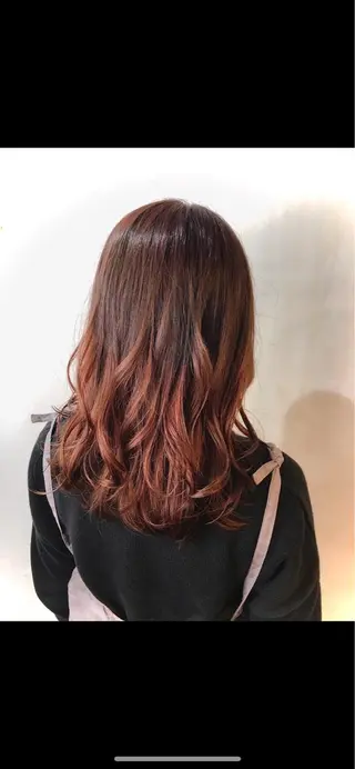 ミディアム カラー ✨韓国風カット/艶髪 カラー✨yumeのヘアスタイル