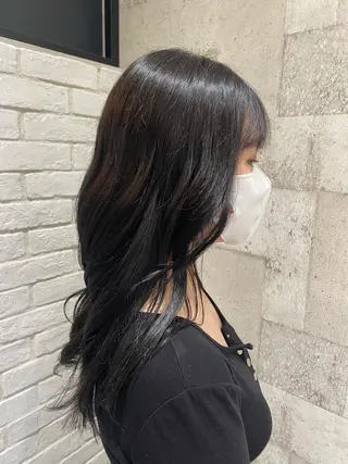 ロング カラー The C 表参道所属・小顔ショートパーマ TheC西野瑛斗のヘアスタイル