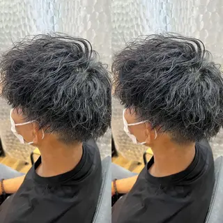 パーマ メンズ センターパート /植田のヘアスタイル