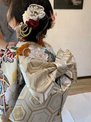 キッズ haruki💐笹塚 インナーカラーのヘアスタイル