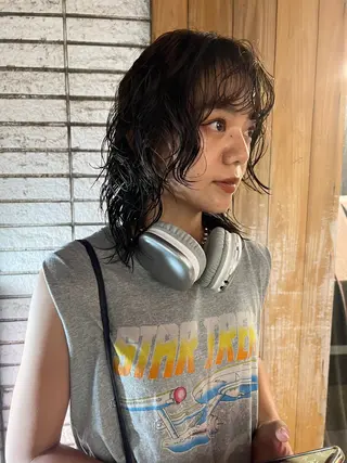 ミディアム パーマ トレンドボブ /ミリヤのヘアスタイル