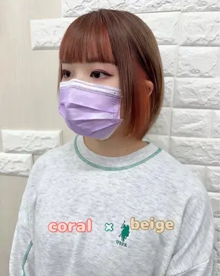 ショート カラー ビューティー　クララ所属・🌈miu miu hair✂️💕のヘアスタイル