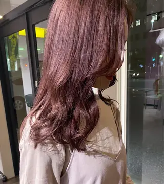 ロング カラー 藤井 貴美子のヘアスタイル