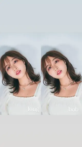 ミディアム ボブ/ショート 韓国/美髪/みそらのヘアスタイル