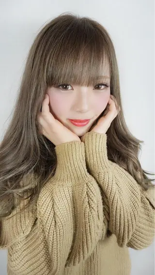 ロング カラー パーマ ヘアアレンジ Shelltie Fiel (シェルティフィエル)所属・次世代シールエクステ 錦糸町 小泉 朋之のヘアスタイル