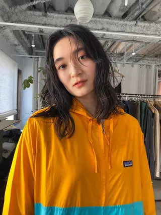 ミディアム カラー パーマ CEINE+ officialのヘアスタイル