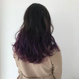 セミロング カラー ヘアアレンジ CREAPY所属・CREAPY　日向野 利菜のヘアスタイル