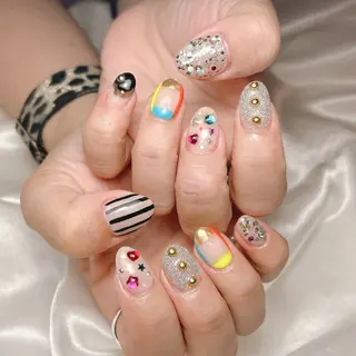 ネイル junna のぞいてねのネイルデザイン