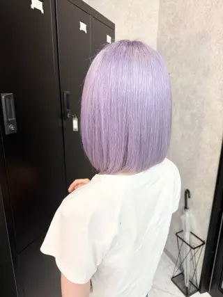 ショート カラー 🌺ハイトーン🌺 矢葺 なぎさ🌺🌺のヘアスタイル