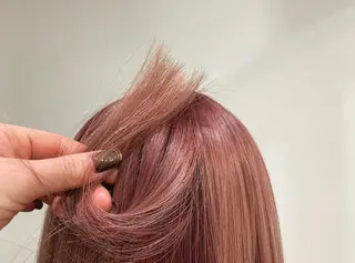 セミロング カラー あべ ゆうかのヘアスタイル