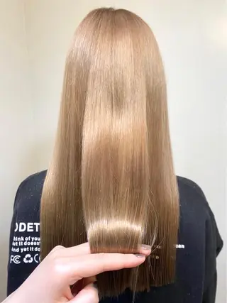 ロング カラー ブリーチ毛対応酸性 ストレート🌈サキのヘアスタイル