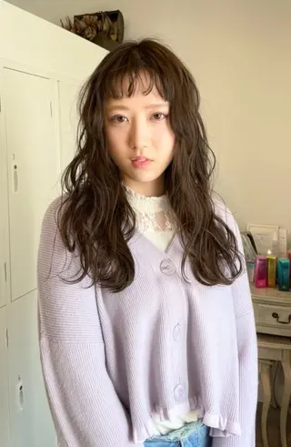 ミディアム Rocca hair aoiのヘアスタイル