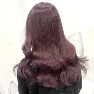 ロング カラー kazuki🍑韓国 トレンド暖色🫗のヘアスタイル