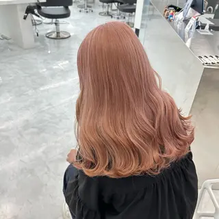 セミロング カラー ダブルカラー 韓国ヘアKYONのヘアスタイル
