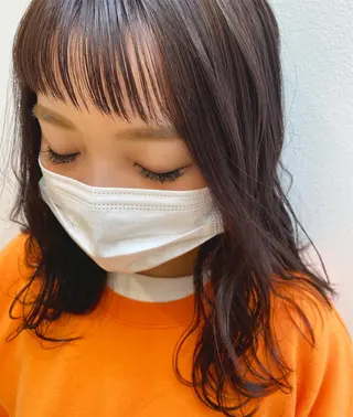 セミロング カラー 韓国風愛されヘア 🇰🇷RITO🎀のヘアスタイル