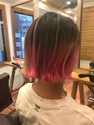 ショート カラー ACT仙川所属・みうら ミウラのヘアスタイル