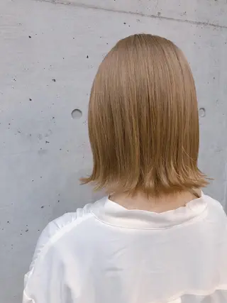 ミディアム カラー 大栗 佑也  髪質改善のヘアスタイル