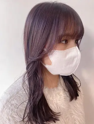 ミディアム カラー shiori/暖色/ レイヤー/似合わせのヘアスタイル