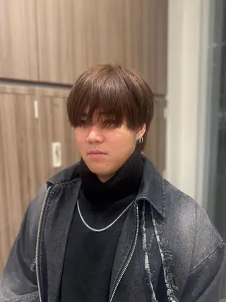 ショート カラー メンズ 🕯コバ/レイヤー/ 透明感/縮毛🕯のヘアスタイル