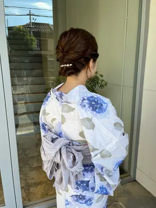 ロング ヘアアレンジ 藤井 美歩/赤髪のヘアスタイル