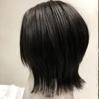 ミディアム まつ毛/アイブロウ /髪質改善カラーのヘアスタイル