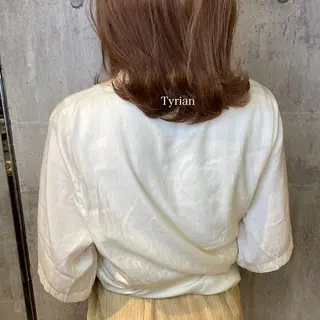 ミディアム カラー 髪質改善カラー ケアブリーチ/タムのヘアスタイル