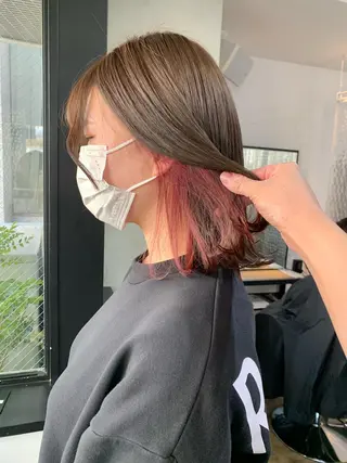 ミディアム Juri /暖色カラーのヘアスタイル