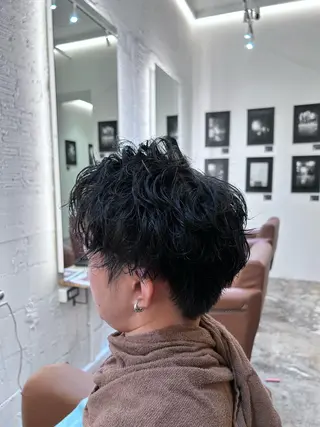 メンズ AMBERGLEAM Hair&Cloth Yoga所属・Ryo☘縮毛矯正/ パーマ/ブリーチ/のヘアスタイル