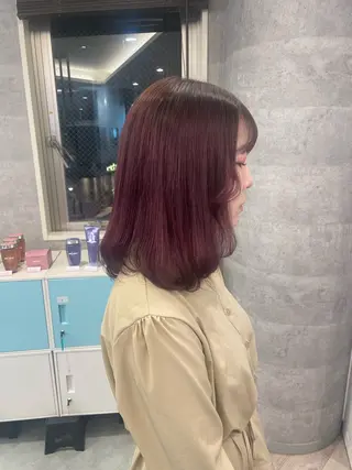 ミディアム ♡似合わせハイトーン ♡maiのヘアスタイル