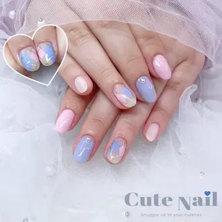 ネイル GO TODAY SHAiRE SALON原宿 Liber所属・️🫧もこ 艶感ネイル🫧のネイルデザイン