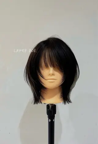 ミディアム 本城 紗良のヘアスタイル