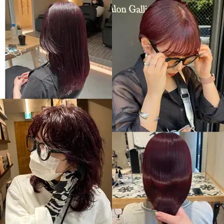 セミロング カラー ナミ🩶暗髪/暖色 ❤️/透明感/縮毛のヘアスタイル