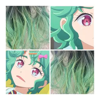 セミロング カラー GARU-ガル-所属・TSUNO🦖 派手髪/オタク美容師のヘアスタイル