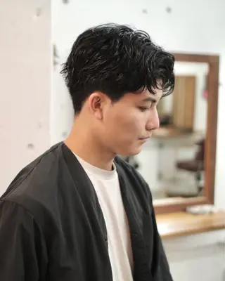 ショート メンズ 木村陸弥 透明感/ 赤み消し/オリーブのヘアスタイル