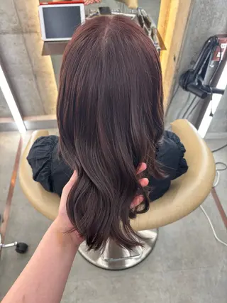 ミディアム 🫧Hazuki🫧 透明感カラー/縮毛のヘアスタイル